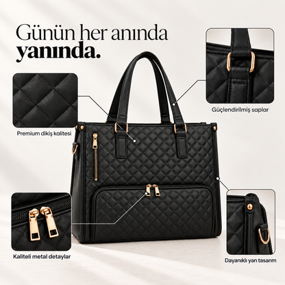 Modivra® 3’ü 1 Arada Deri Tote Çanta